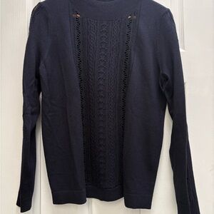 Sezane navy Women's top